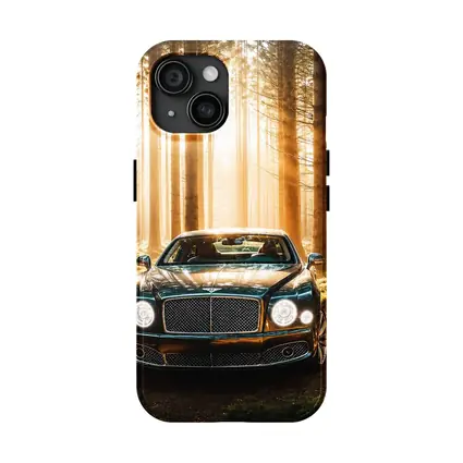 Bentley Mulsanne Parked Deep Forest Sunlight