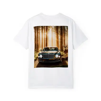Bentley Mulsanne Parked Deep Forest Sunlight