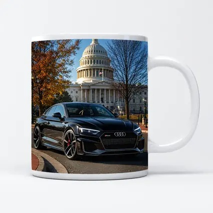 Black Audi RS5 At US Capitol