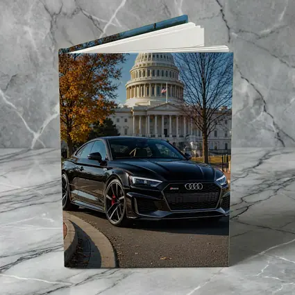 Black Audi RS5 At US Capitol