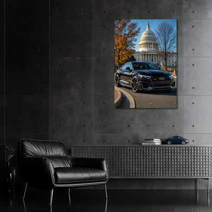 Black Audi RS5 At US Capitol