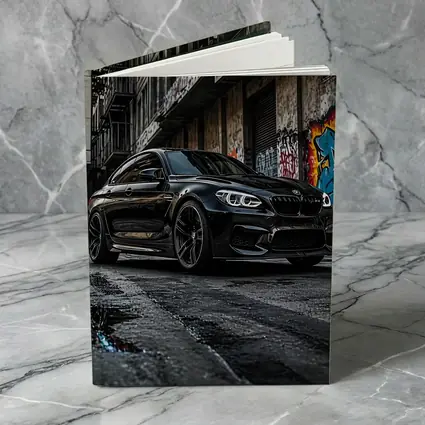 Black BMW M6 Parked in Urban Alley