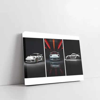 Porsche 911 GT3 RS Dark Studio Triptych