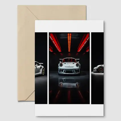Porsche 911 GT3 RS Dark Studio Triptych
