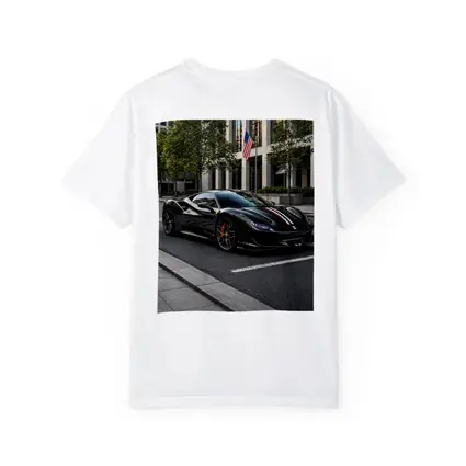 Black Ferrari F8 Tributo Urban Street Scene