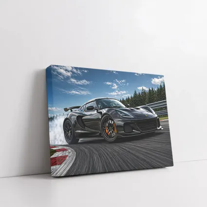 Black Lotus Emira Drifting On Track