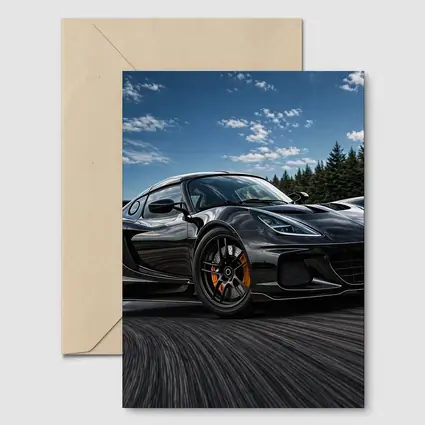 Black Lotus Emira Drifting On Track