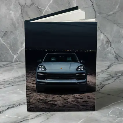 Porsche Cayenne Front View Night Desert