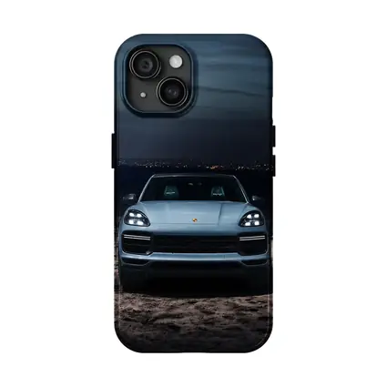 Porsche Cayenne Front View Night Desert