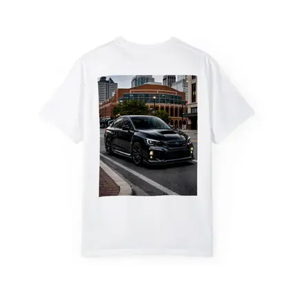Black Subaru WRX STI Downtown City Street