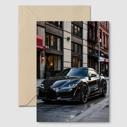 Black Toyota GR Supra NYC Street