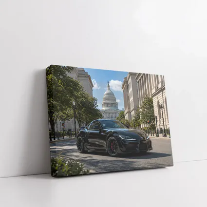 Black Toyota Supra Washington DC Street