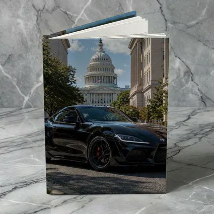 Black Toyota Supra Washington DC Street