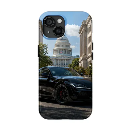 Black Toyota Supra Washington DC Street