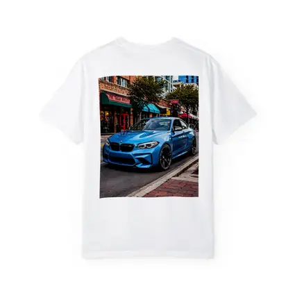 BMW M2 Blue Coupe City Street