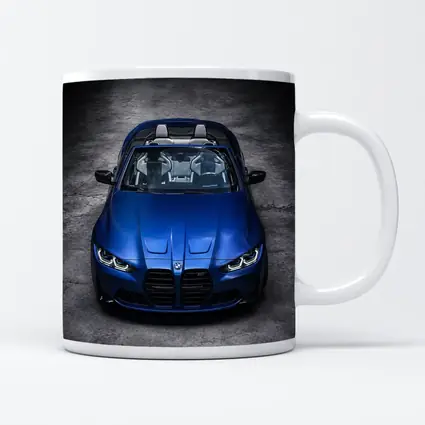 BMW M4 Convertible Blue Studio Shot