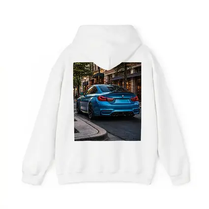 BMW M4 Blue Coupe City Street
