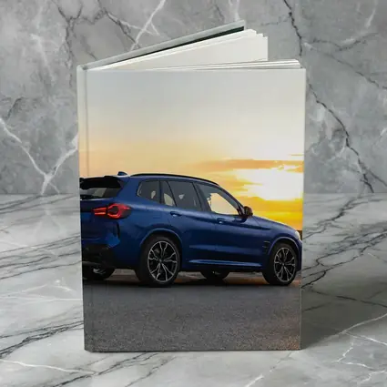 BMW X3 M Blue SUV Sunset Shot