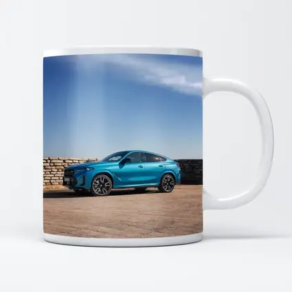 BMW X6 Blue Coupe SUV Outdoor Setting