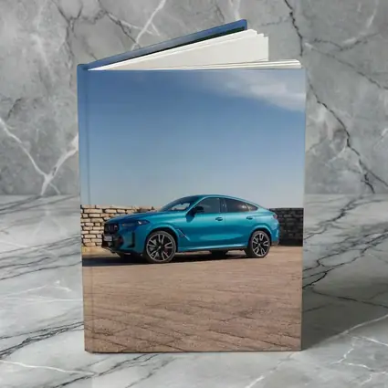 BMW X6 Blue Coupe SUV Outdoor Setting