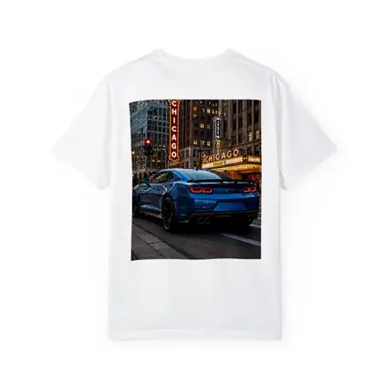 Chevrolet Camaro ZL1 Blue Chicago Street