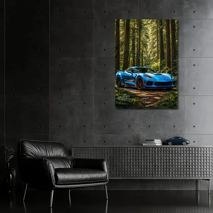 Chevrolet Corvette Z06 Blue Forest Road