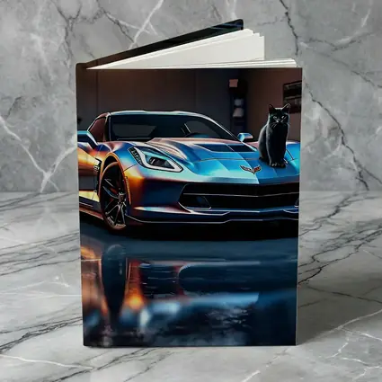 Chevrolet Corvette Black Cat Garage Night