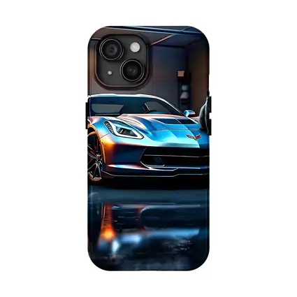 Chevrolet Corvette Black Cat Garage Night