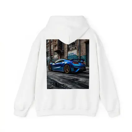 Blue Honda NSX Parked Urban Warehouse Setting