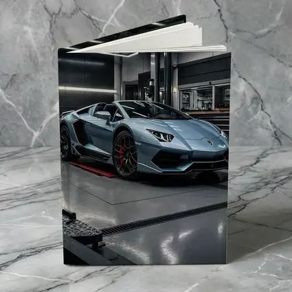 Lamborghini Aventador Silver Inside Dark Garage