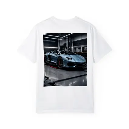 Lamborghini Aventador Silver Inside Dark Garage