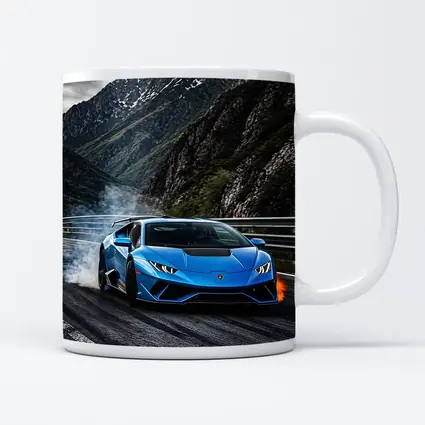 Lamborghini Huracan Blue Mountain Road Drift