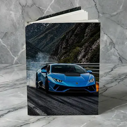 Lamborghini Huracan Blue Mountain Road Drift