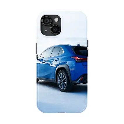 Lexus UX Blue SUV Winter Snow Landscape