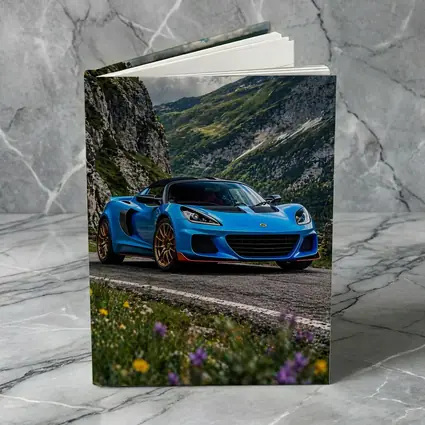 Lotus Elise Blue Sports Car Mountain Road
