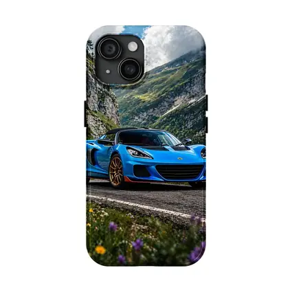 Lotus Elise Blue Sports Car Mountain Road