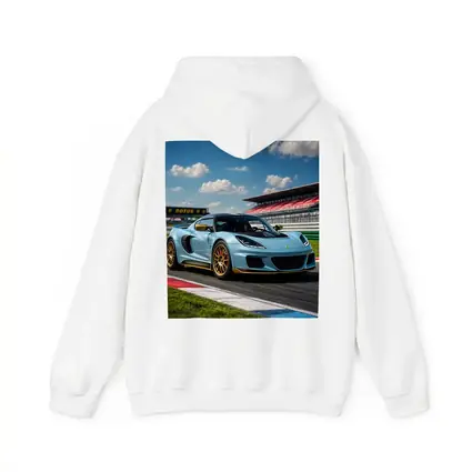 Lotus Emira Light Blue On Racing Track