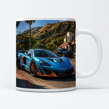 McLaren 600LT Blue Hollywood Hills Los Angeles
