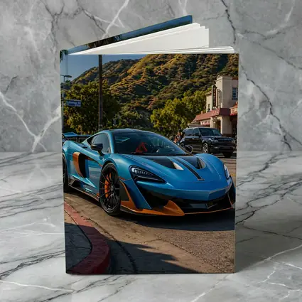 McLaren 600LT Blue Hollywood Hills Los Angeles