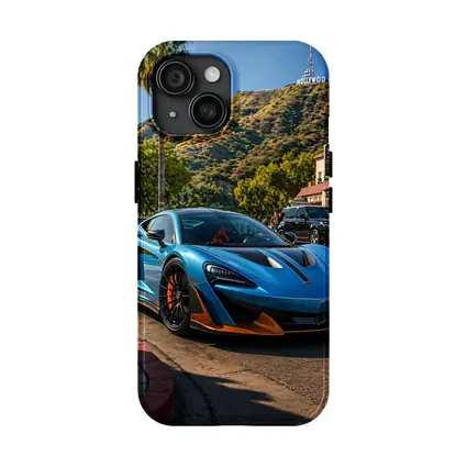 McLaren 600LT Blue Hollywood Hills Los Angeles