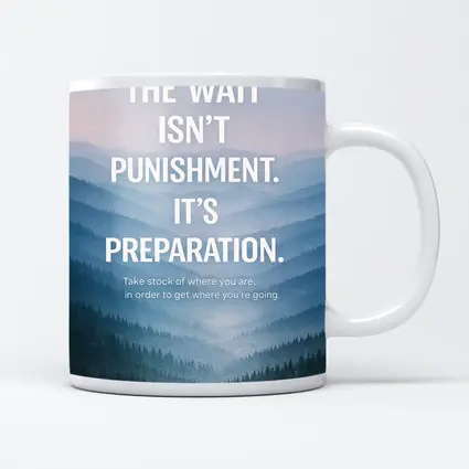 The Wait Is Preparation Misty Mountains Quote