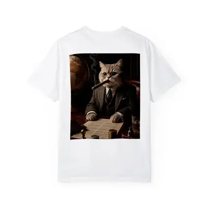 Boss Cat Godfather Suit Cigar Office