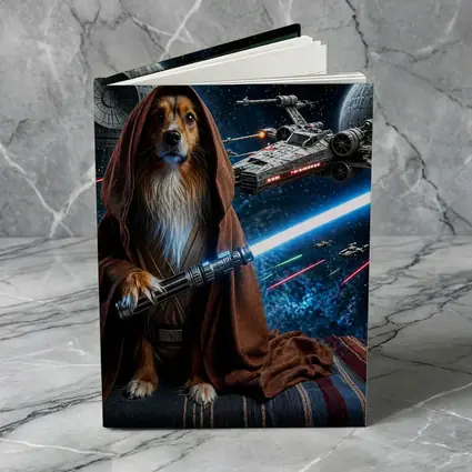 Shetland Sheepdog Jedi Knight Epic Space Battle