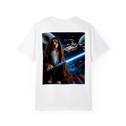 Shetland Sheepdog Jedi Knight Epic Space Battle