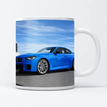 BMW M2 Coupe Blue Sunny Day Setting