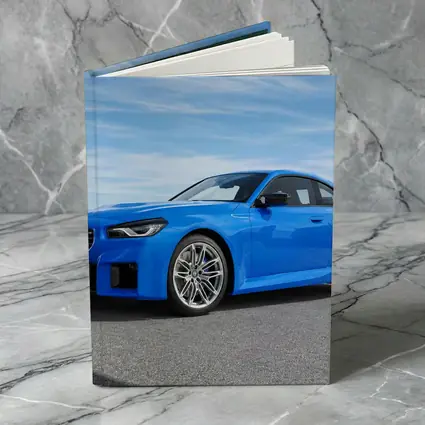 BMW M2 Coupe Blue Sunny Day Setting