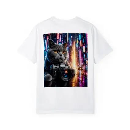 British Shorthair Cat Photographer Neon City