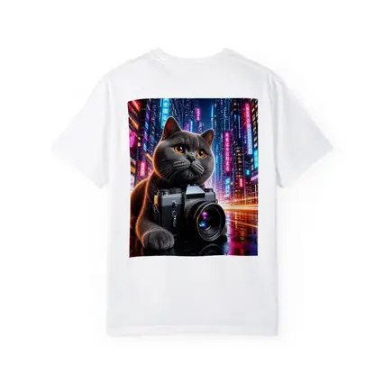 British Shorthair Cat Photographer Neon City
