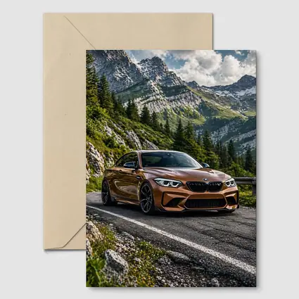 BMW M2 Bronze Coupe Mountain Road