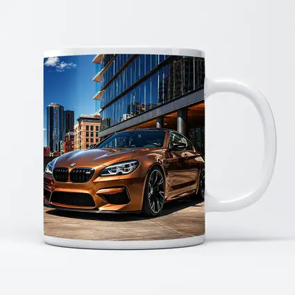 BMW M6 Bronze Coupe Urban City Setting